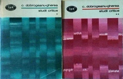 C. Dobrogeanu Gherea - Studii critice, 2 volume foto
