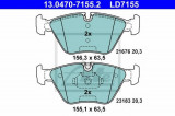 Set placute frana,frana disc BMW Seria 3 Cabriolet (E46) (2000 - 2007) ATE 13.0470-7155.2