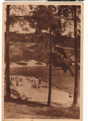 CPIB 18237 CARTE POSTALA - SLANIC PRAHOVA. PLAJA, RPR, 1953, LIBRARIA NOASTRA foto