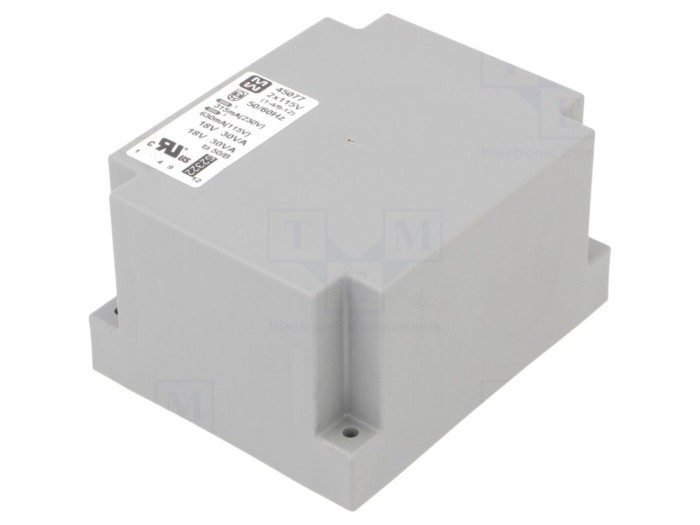 Transformator &icirc;ncapsulat 60VA 18V 18V