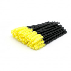 Perii pentru Extensii Gene din Silicon, Set 50 Buc - Yellow