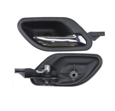 Maner usa interior Bmw Seria 5 (E39), 01.1996-2000; Seria 7 (E38), 04.1994-12.2001 , fata, Dreapta, negru; cu tija cromata foto