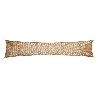 vidaXL Plasă de camuflaj cu geantă de depozitare, nisipiu, 844x142 cm foto