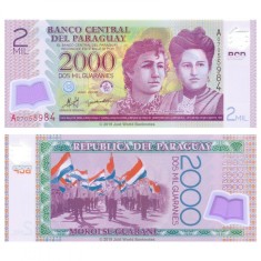 = PARAGUAY - 2000 GUARANIES ? 2011 - POLYMER - UNC = foto