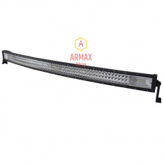 Proiector auto led bar curbat 132 cm 675w 12v - 24v offroad foto