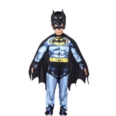 Costum Batman cu muschi pentru copii, M, 5-7 ani, 110-120 cm