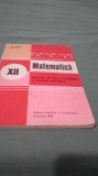 MANUAL MATEMATICA -ELEMENTE DE TEORIA PROBABILITATILOR SI STATISTICA MATEMATICA CLASA XII GH.MIHOC 1982, Clasa 12
