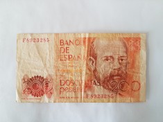 Spania 200 Pesetas1980 foto