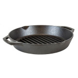 Tigaie grill adanca rotunda din fonta cu manere Lodge 30 cm L-10GPL