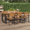 VidaXL Masă grădină picioare formă de U 200x90x75 cm lemn masiv acacia