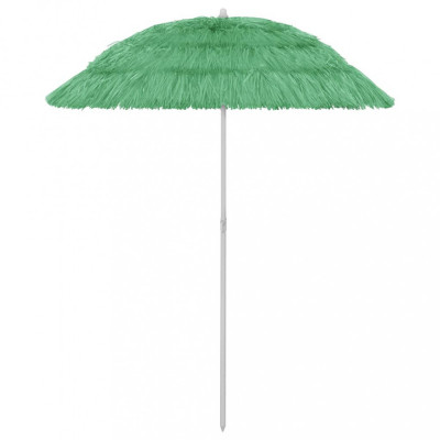 Umbrelă de plajă Hawaii, verde, 180 cm foto
