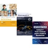 Pachet Bacalaureat 2026. Limba si literatura romana 72 teste complete, Matematica pe intelesul tuturor M-mate-info, M-stiintele naturii si INFORMATICA
