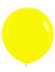 Balon Latex Jumbo Galben 80 cm foto