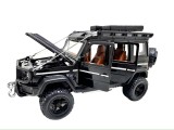 Macheta Mercedes G Class negru 1:32 replica metal usi si capota deschise sunete si lumini
