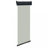 Copertină laterală de balcon, gri, 60 x 250 cm