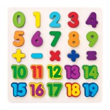 Puzzle din lemn - Matematica, numere, Woodyland