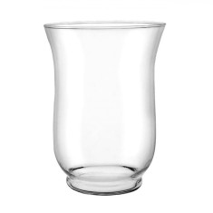 Vază Sticlă Belly Clopot, Transparent, Diametru 10.5 cm, &Icirc;nălțime 14.5 cm