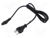 Cablu 3x0,75mm2 IEC C5 mamă 1,8m negru POS