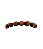 Cumpara ieftin Bratara Maro Snur Ajustabil, Pietre Semipretioase Onix, 7 Pietre Naturale 5mm, Bratara Fashion, Cadou Elegant