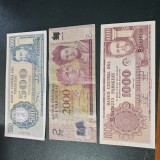 3 Bancnote PARAGUAY ... 500 GUARANIES 1982, 1000 GUARANIES 1998 , 2000 GUARANIES 2009