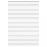 vidaXL Jaluzea tip zebra alb lățime țesătură 95,9 cm poliester