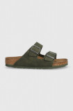 Birkenstock papuci Arizona bărbați, culoarea verde, 1024550 1024550-DDustThyme