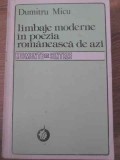 LIMBAJE MODERNE IN POEZIA ROMANEASCA DE AZI-DUMITRU MICU