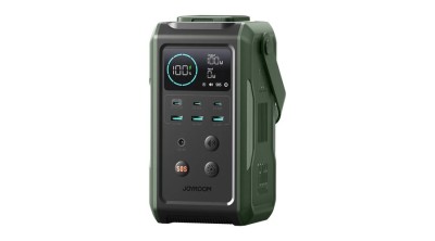 Joyroom JR-PBF10 75000mAh 100W 3x USB-C 3x USB-A cu lanternă pliabilă și m&amp;acirc;ner - verde foto