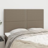 Cumpara ieftin Tăblii de pat, 4 buc, gri taupe, 72x5x78/88 cm, textil