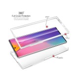 Husa 360 Samsung Galaxy S7 Edge Silicon Transparent Fata+Spate, Antishock, Antizgarieturi