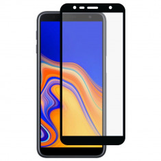 Folie Sticla Premium pentru Samsung Galaxy J6+ Plus (2018), 5D, Full Cover, Full Glue, Negru foto