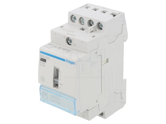 Contactor 4-poli 25A, 230VAC NO