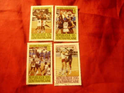 Serie mica R.Centrafricana 1979 - Sport - Olimpiada , 4 val. stampilate ( din5v) foto