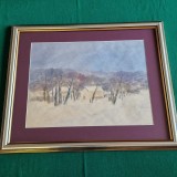 Cumpara ieftin CONSTANTIN RADINSCHI - PEISAJ DE IARNA - acuarela anii '70