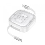 Cablu Date si Incarcare USB-C - USB-C HOCO U140, 60W, 0.95m, Alb