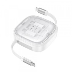 Cablu Date si Incarcare USB-C - USB-C HOCO U140, 60W, 0.95m, Alb