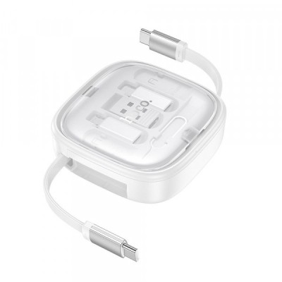 Cablu Date si Incarcare USB-C - USB-C HOCO U140, 60W, 0.95m, Alb foto