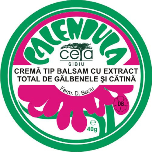 Unguent cu extract de galbenele și catina, 40g, Ceta Sibiu