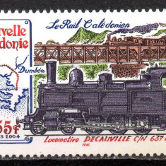 NOUA CALEDONIE 2004, Locomotive, Transport, serie neuzată, MNH