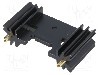Radiator extrudat, aluminiu, 25.4mm x 45mm, neagra, FISCHER ELEKTRONIK - SK409/25,4/STC