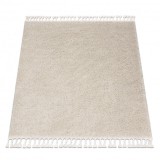 Covor Berber 9000 pătrat cremă Franjuri shaggy, 120x120 cm