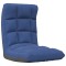 Scaun de podea pliabil, albastru, material textil - 1