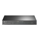 Switch 8 porturi PoE+ Gigabit, 1 x RJ45 Gigabit, 1 x Combo SFP/RJ45 Gigabit, Managed - TP-Link TL-SG1210MPE