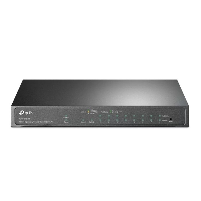 Switch 8 porturi PoE+ Gigabit, 1 x RJ45 Gigabit, 1 x Combo SFP/RJ45 Gigabit, Managed - TP-Link TL-SG1210MPE