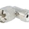 Adaptor UHF Tată-Mamă Unghi 90&deg;