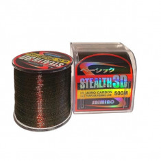 Fir Monofilament Saimino Stealth 3d Fluoro carbon 500m, 0.35mm, 19kg