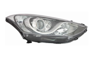 Far Hyundai I30 (Gd), 03.2012-03.2017, partea Dreapta, cu lumina pentru curbe; tip bec H7+H7+H7+PY21W+W5W; electric; cu motor, DEPO foto