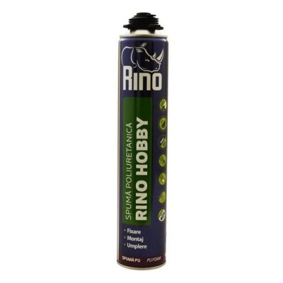 Spuma poliuretanica pentru pistol, 650 ml, Rino Hobby foto