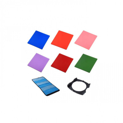 Kit 6 filtre full color + holder compatibil Cokin P foto
