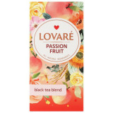 Cutie ceai cu 24 pliculețe Lovar&eacute; - Passion Fruit: amestec de ceai negru, plante și fructe 48 g